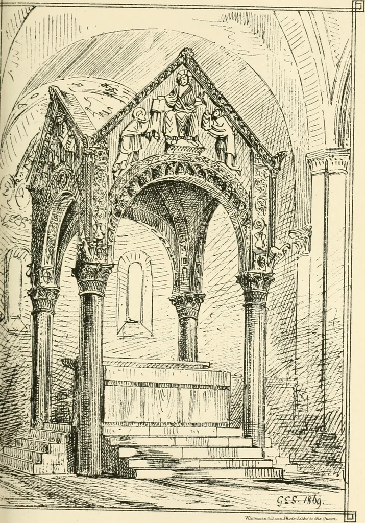 An illustration from Brick and marble in the middle ages: notes of tours in the north of Italy, 1874, leaf 472