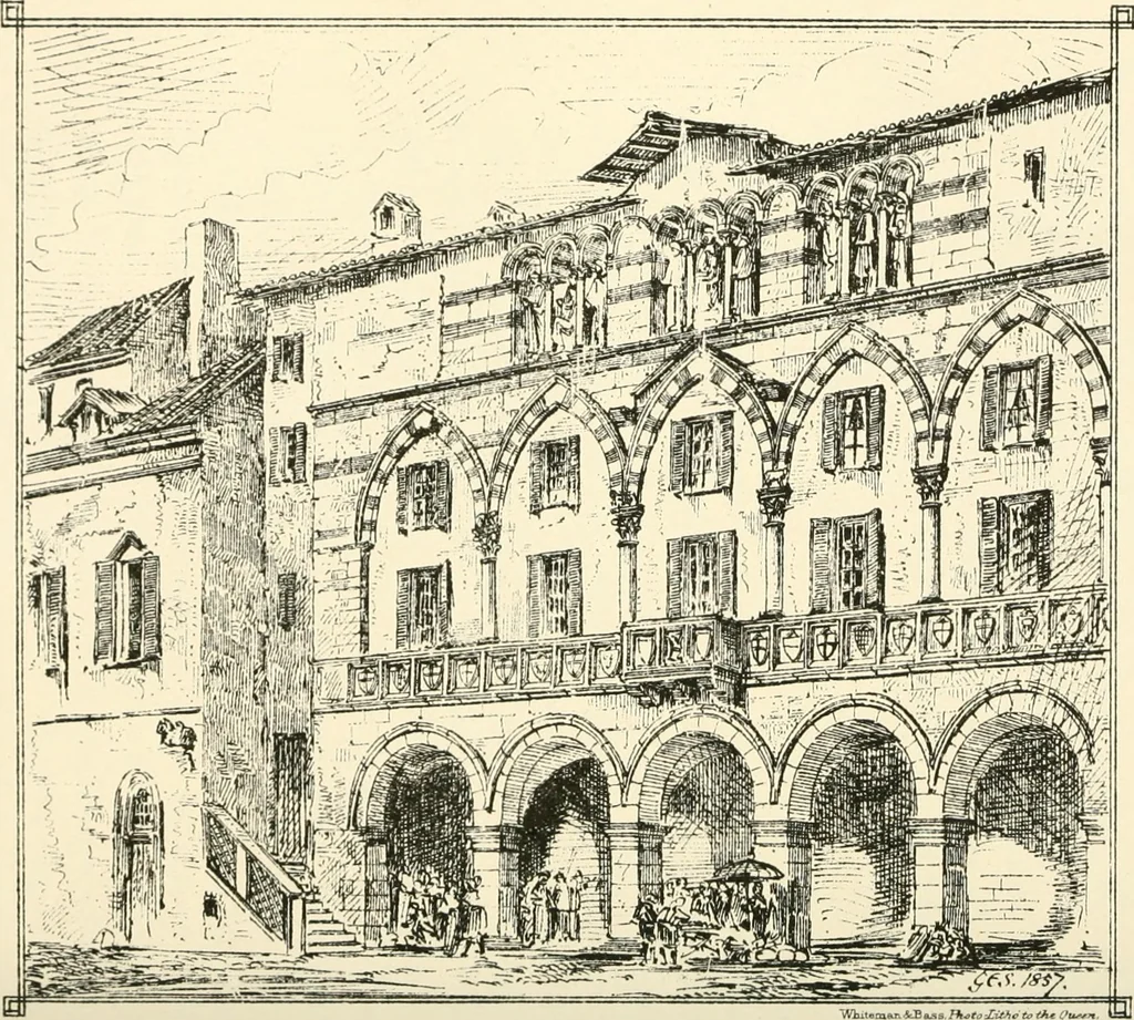 An illustration from Brick and marble in the middle ages: notes of tours in the north of Italy, 1874, leaf 477
