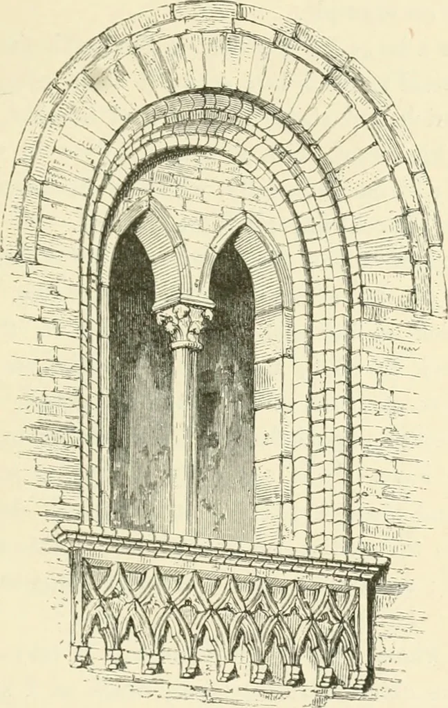 An illustration from Brick and marble in the middle ages: notes of tours in the north of Italy, 1874, leaf 488
