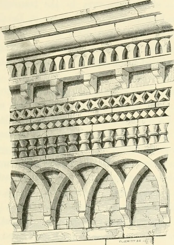 An illustration from Brick and marble in the middle ages: notes of tours in the north of Italy, 1874, leaf 538