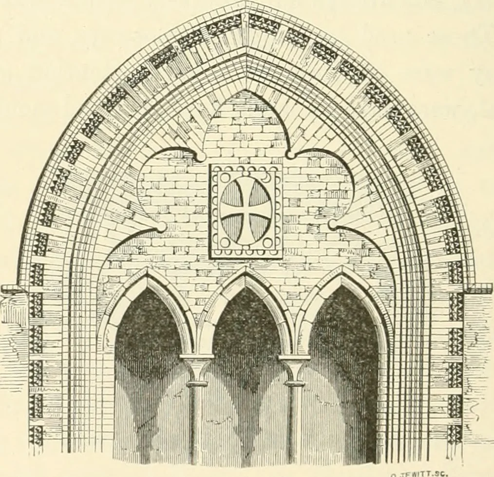 An illustration from Brick and marble in the middle ages: notes of tours in the north of Italy, 1874, leaf 551