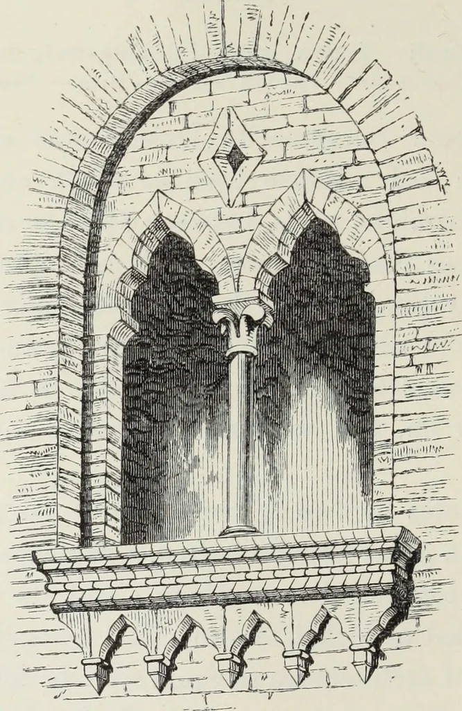 An illustration from Brick and marble in the Middle Ages : notes of tours in the north of Italy, 1874, leaf 105