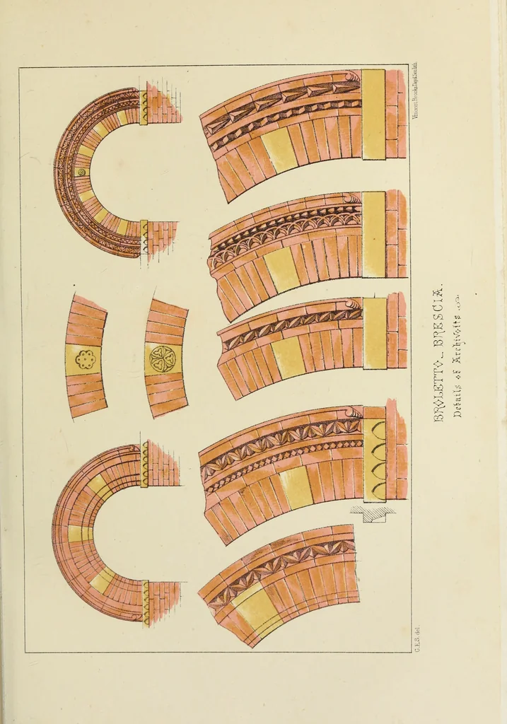 An illustration from Brick and marble in the Middle Ages : notes of tours in the north of Italy, 1874, leaf 118
