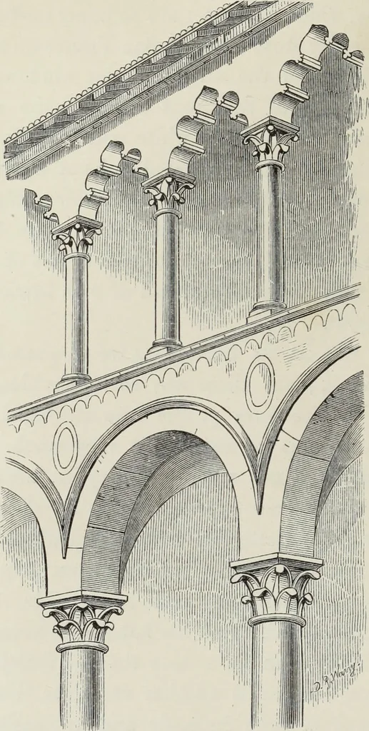 An illustration from Brick and marble in the Middle Ages : notes of tours in the north of Italy, 1874, leaf 121