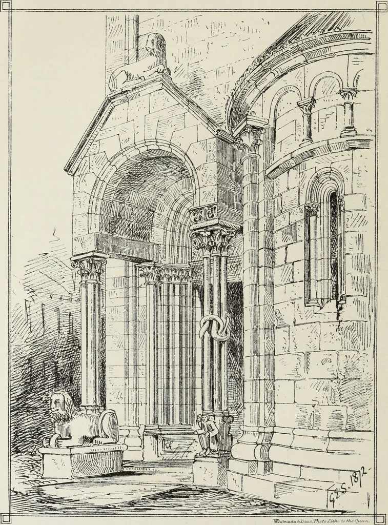 An illustration from Brick and marble in the Middle Ages : notes of tours in the north of Italy, 1874, leaf 129