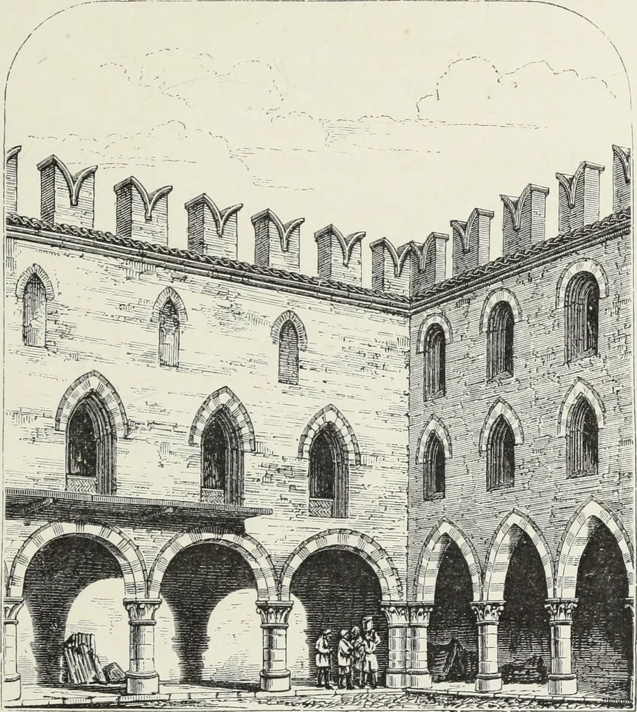 An illustration from Brick and marble in the Middle Ages : notes of tours in the north of Italy, 1874, leaf 162