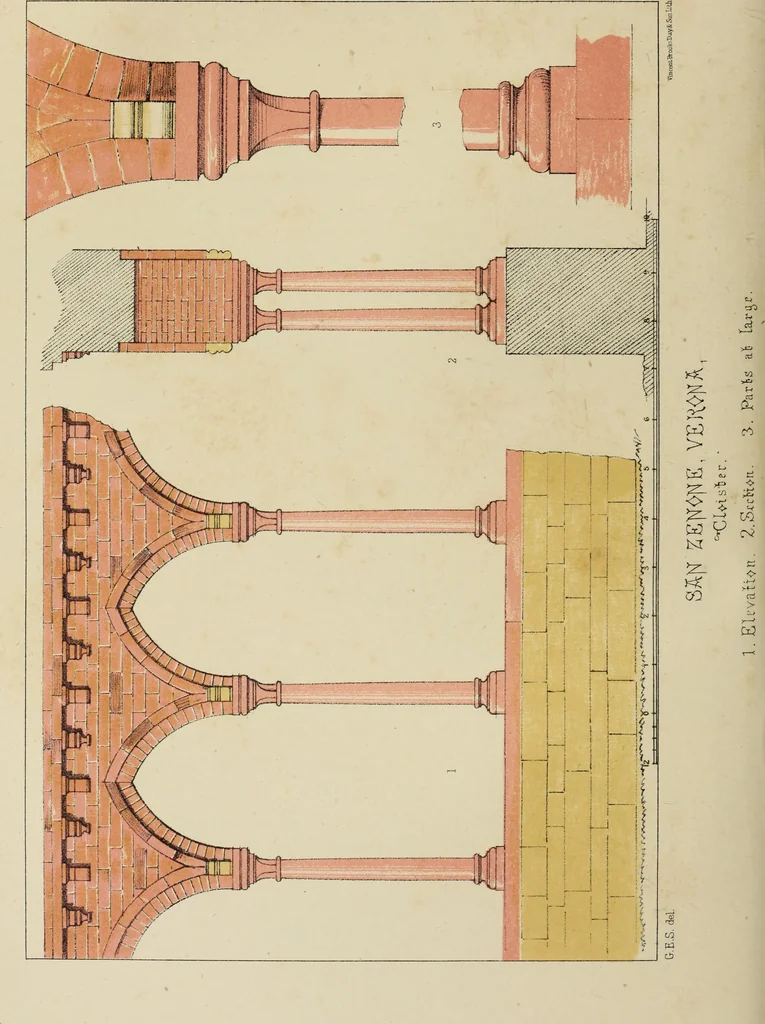 An illustration from Brick and marble in the Middle Ages : notes of tours in the north of Italy, 1874, leaf 169