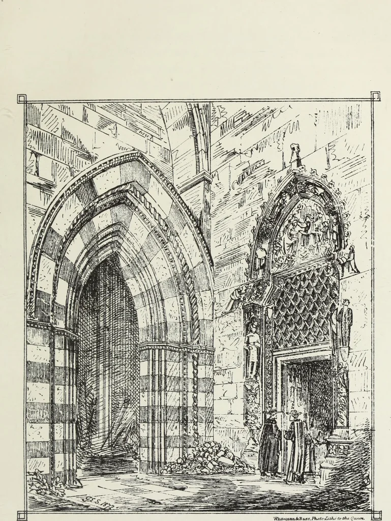 An illustration from Brick and marble in the Middle Ages : notes of tours in the north of Italy, 1874, leaf 354
