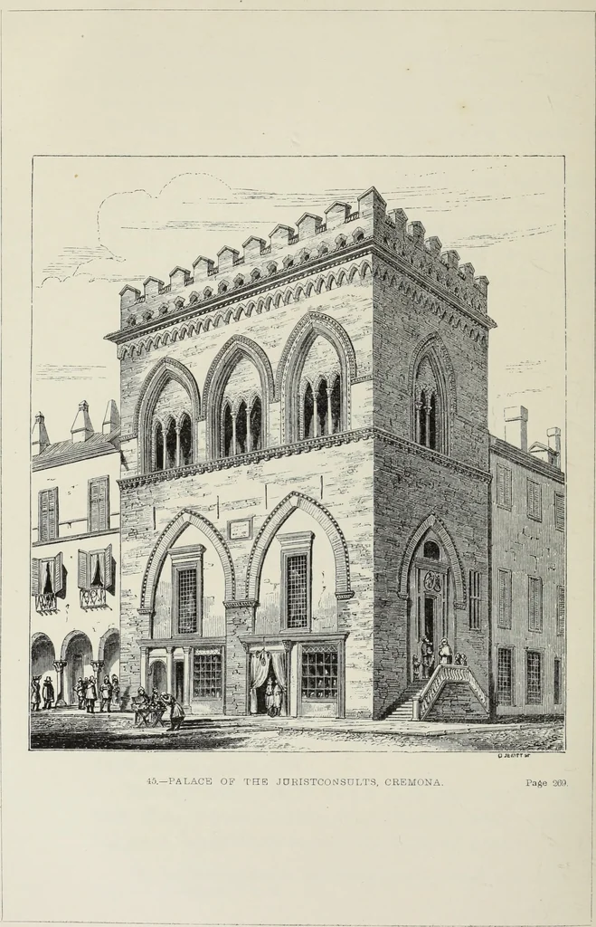 An illustration from Brick and marble in the Middle Ages : notes of tours in the north of Italy, 1874, leaf 387