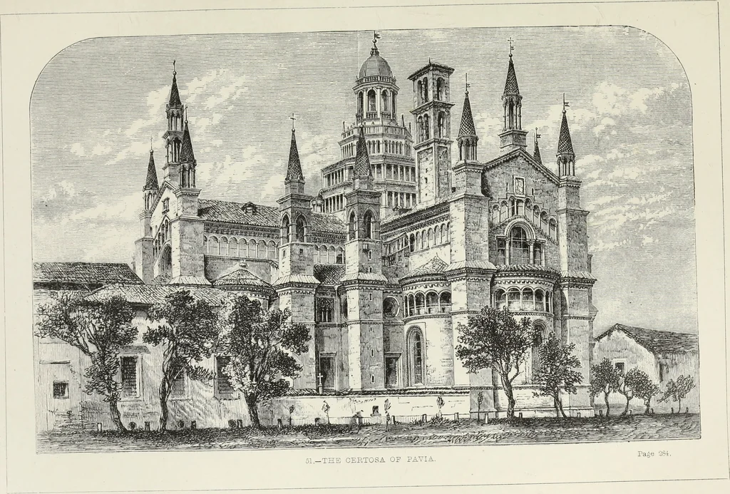 An illustration from Brick and marble in the Middle Ages : notes of tours in the north of Italy, 1874, leaf 414