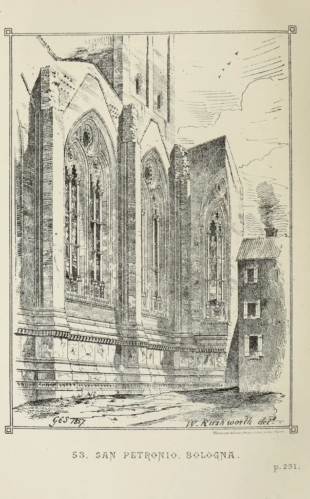An illustration from Brick and marble in the Middle Ages : notes of tours in the north of Italy, 1874, leaf 425