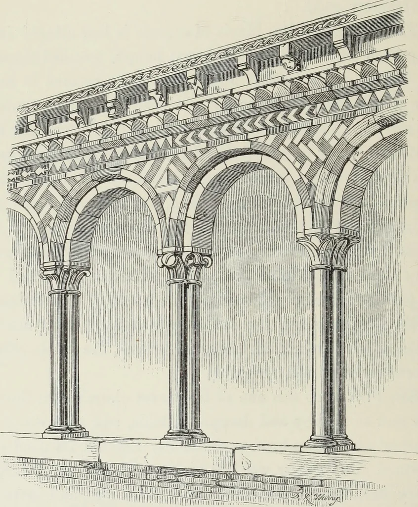 An illustration from Brick and marble in the Middle Ages : notes of tours in the north of Italy, 1874, leaf 437