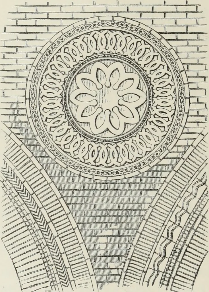 An illustration from Brick and marble in the Middle Ages : notes of tours in the north of Italy, 1874, leaf 453