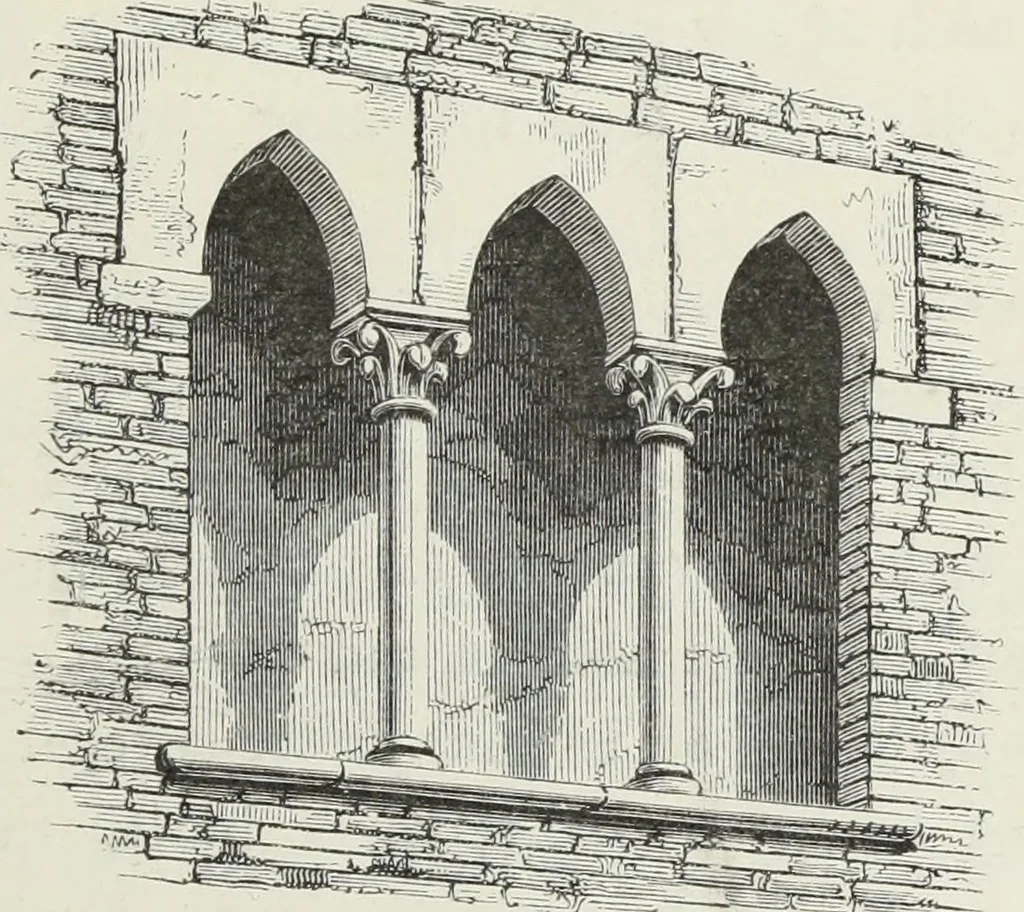 An illustration from Brick and marble in the Middle Ages : notes of tours in the north of Italy, 1874, leaf 490