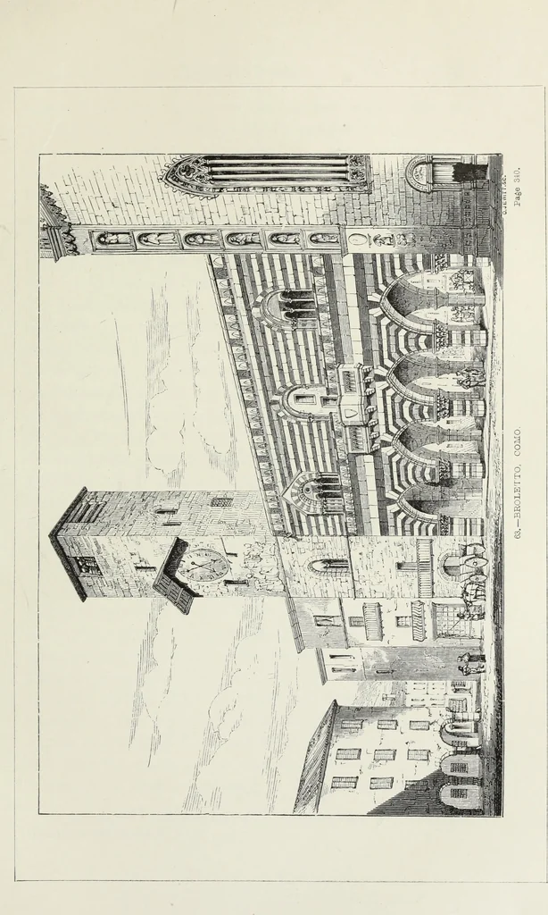 An illustration from Brick and marble in the Middle Ages : notes of tours in the north of Italy, 1874, leaf 494