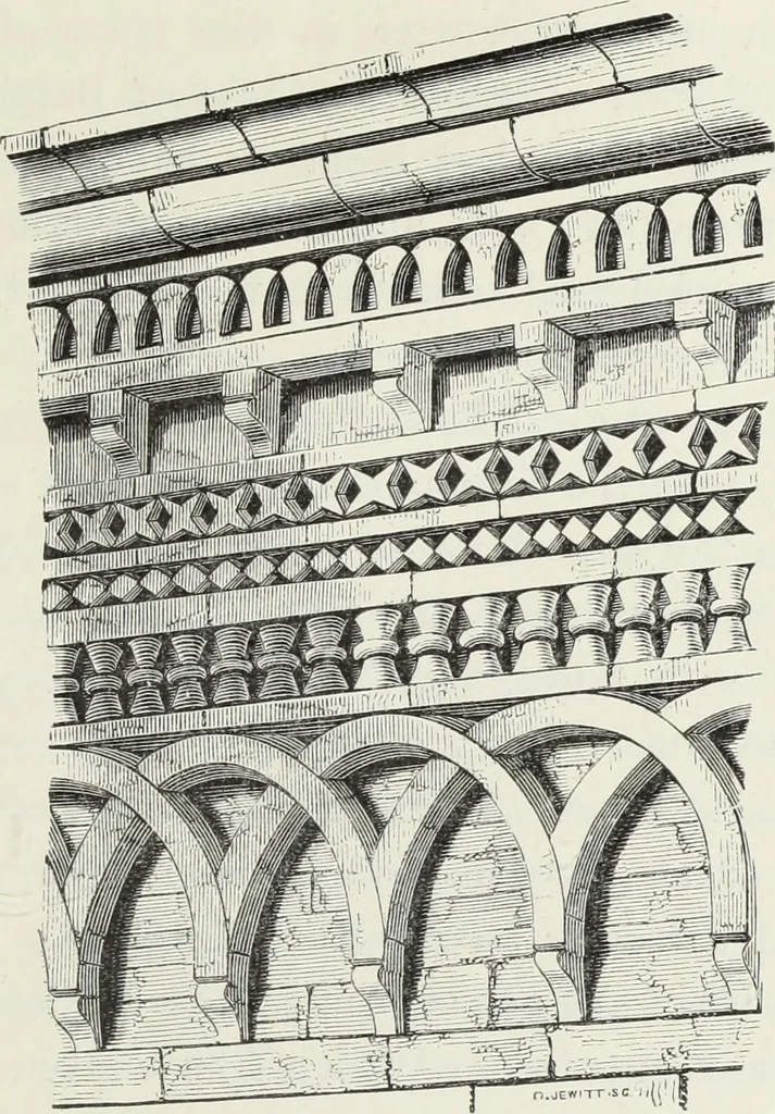 An illustration from Brick and marble in the Middle Ages : notes of tours in the north of Italy, 1874, leaf 536