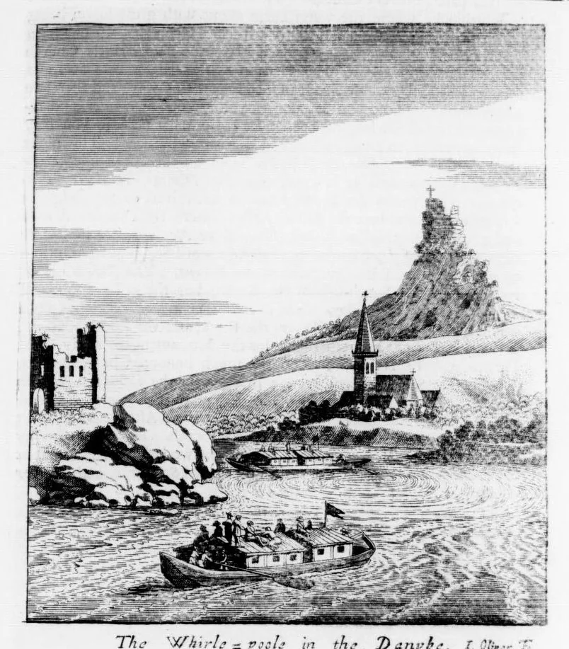 An illustration from A brief account of some travels in divers parts of Europe, viz. Hvngaria, Servia, Bvlgaria, Macedonia, Thessaly, Avstria, Styria, Carinthia, Corniola, and Frivli, through a great part of Germany, and the Low-Countries, through Marca Trevisana, and Lombardy on both sides the Po. With some observations on the gold, silver, copper, quick-silver mines, and the baths and mineral waters in those parts. As also, the description of many antiquities, habits, fortifications and remarkable places, 1687, leaf 76