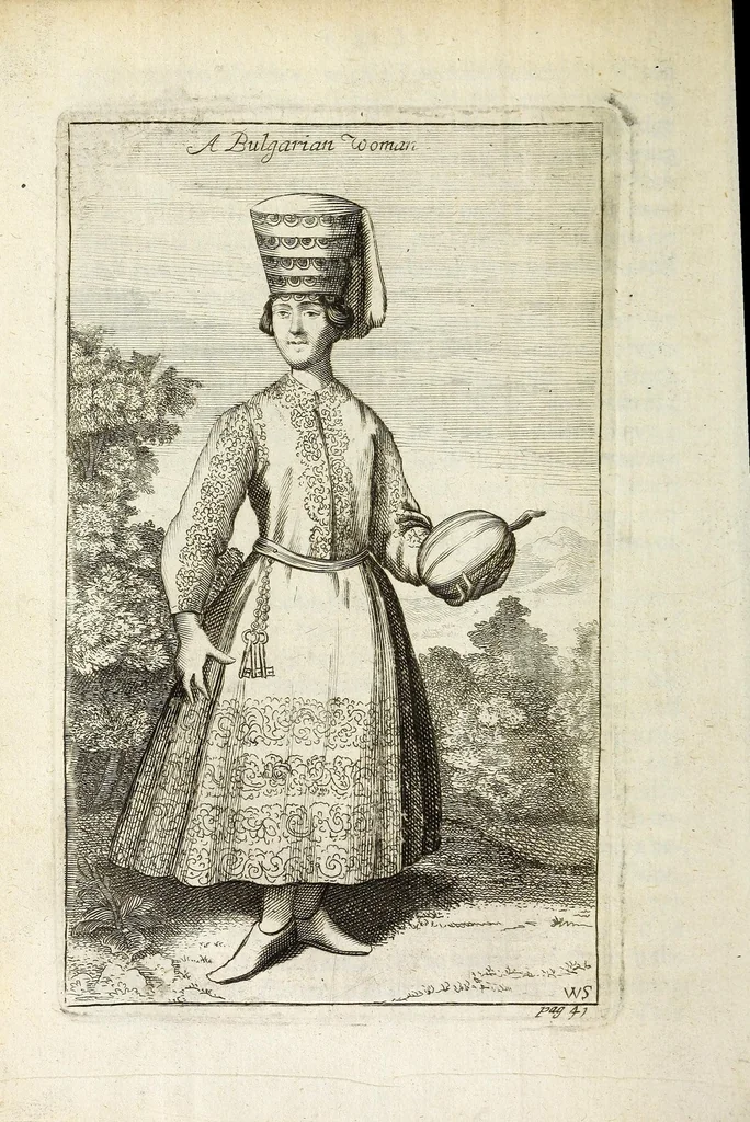 An illustration from A brief account of some travels in Hungaria, Servia, Bulgaria, Macedonia, Thessaly, Austria, Styria, Carinthia, Carniola, and Friuli : as also some observations on the gold, silver, copper, quick-silver mines, baths, and mineral waters in those parts : with the figures of some habits and remarkable places, 1673, leaf 64
