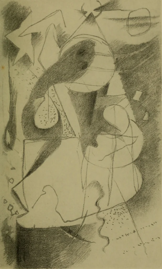 An illustration from Briefe, Aufzeichnungen und Aphorismen, 1920, leaf 10