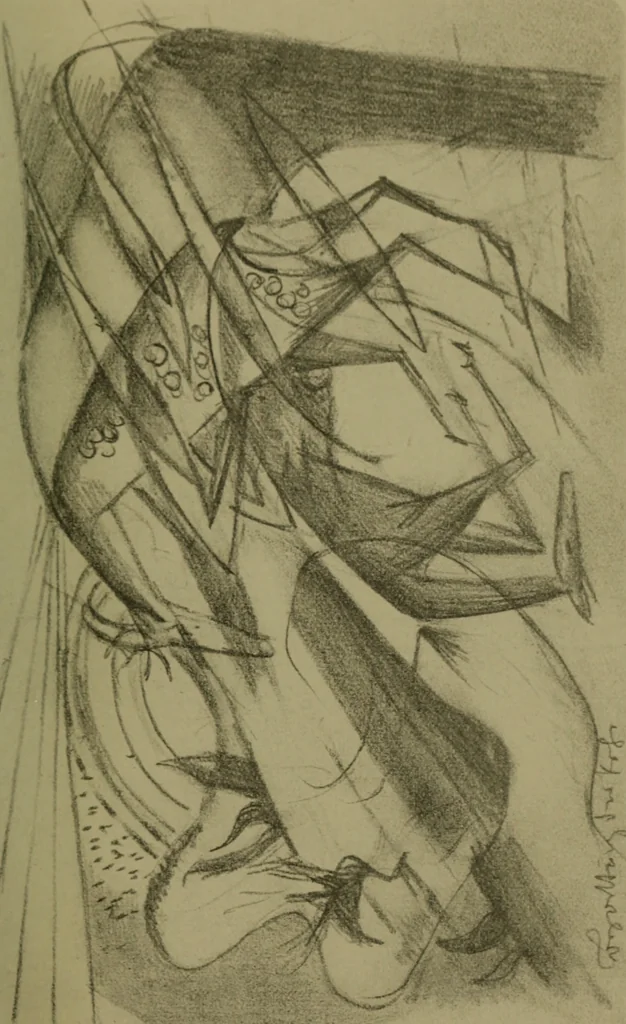 An illustration from Briefe, Aufzeichnungen und Aphorismen, 1920, leaf 16