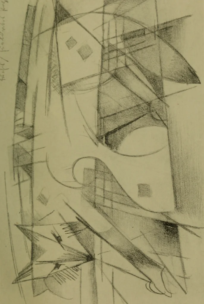 An illustration from Briefe, Aufzeichnungen und Aphorismen, 1920, leaf 18