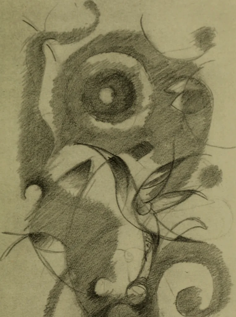 An illustration from Briefe, Aufzeichnungen und Aphorismen, 1920, leaf 28