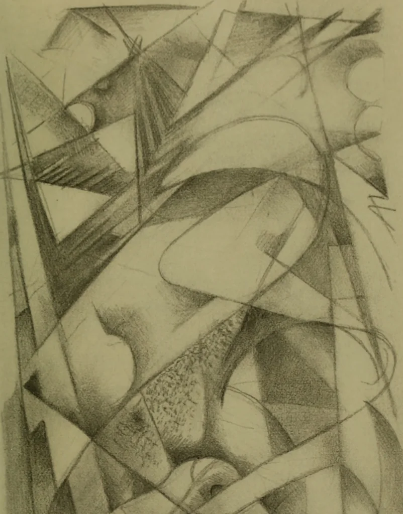 An illustration from Briefe, Aufzeichnungen und Aphorismen, 1920, leaf 30