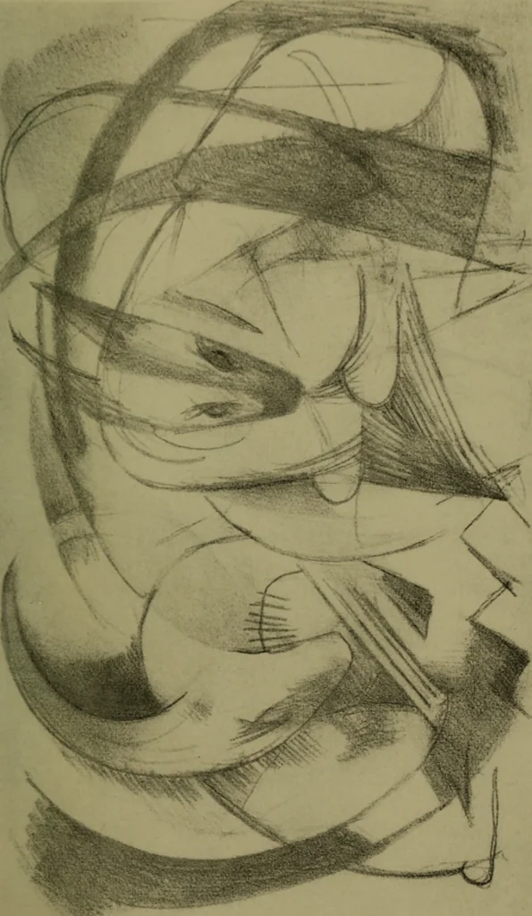 An illustration from Briefe, Aufzeichnungen und Aphorismen, 1920, leaf 32