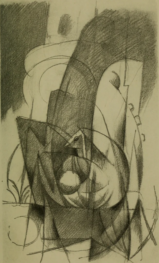 An illustration from Briefe, Aufzeichnungen und Aphorismen, 1920, leaf 36