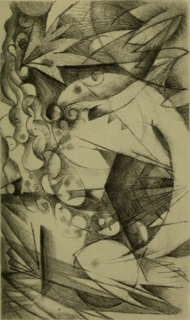 An illustration from Briefe, Aufzeichnungen und Aphorismen, 1920, leaf 42