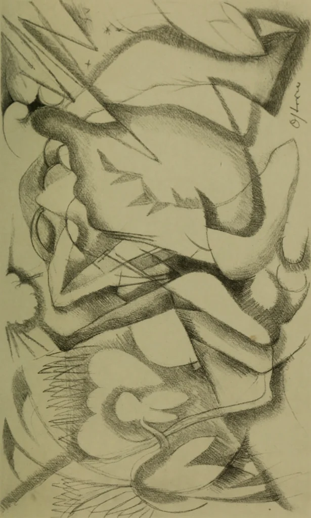 An illustration from Briefe, Aufzeichnungen und Aphorismen, 1920, leaf 44