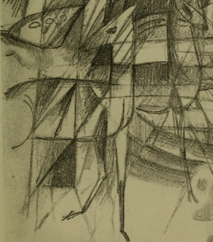 An illustration from Briefe, Aufzeichnungen und Aphorismen, 1920, leaf 46