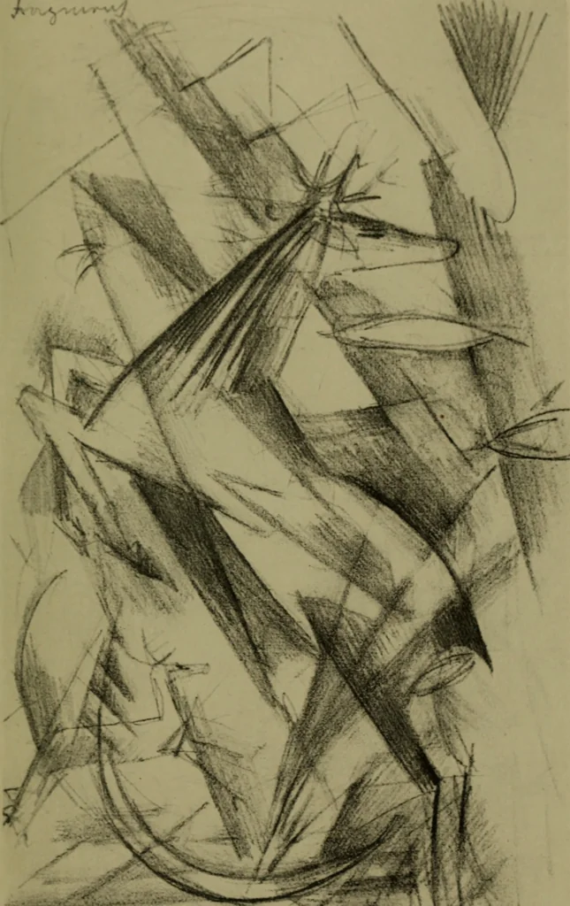 An illustration from Briefe, Aufzeichnungen und Aphorismen, 1920, leaf 50