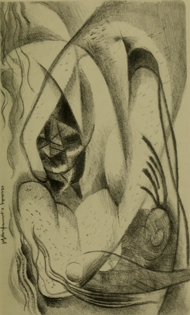 An illustration from Briefe, Aufzeichnungen und Aphorismen, 1920, leaf 52