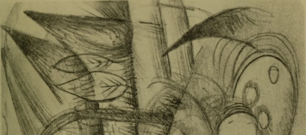 An illustration from Briefe, Aufzeichnungen und Aphorismen, 1920, leaf 56