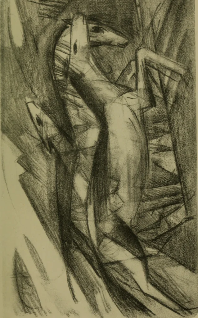 An illustration from Briefe, Aufzeichnungen und Aphorismen, 1920, leaf 60