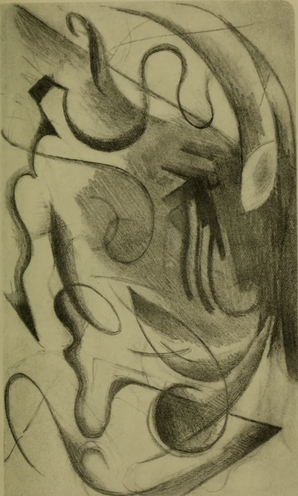 An illustration from Briefe, Aufzeichnungen und Aphorismen, 1920, leaf 62