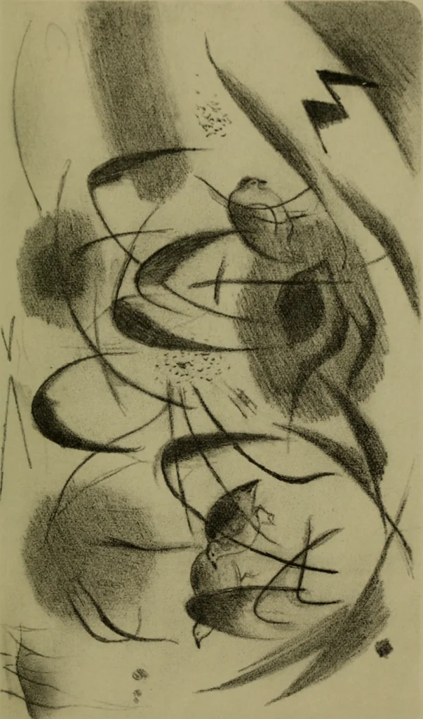 An illustration from Briefe, Aufzeichnungen und Aphorismen, 1920, leaf 74