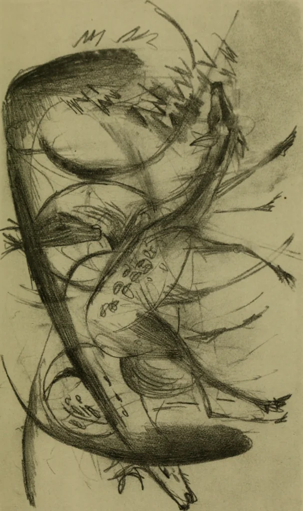 An illustration from Briefe, Aufzeichnungen und Aphorismen, 1920, leaf 78