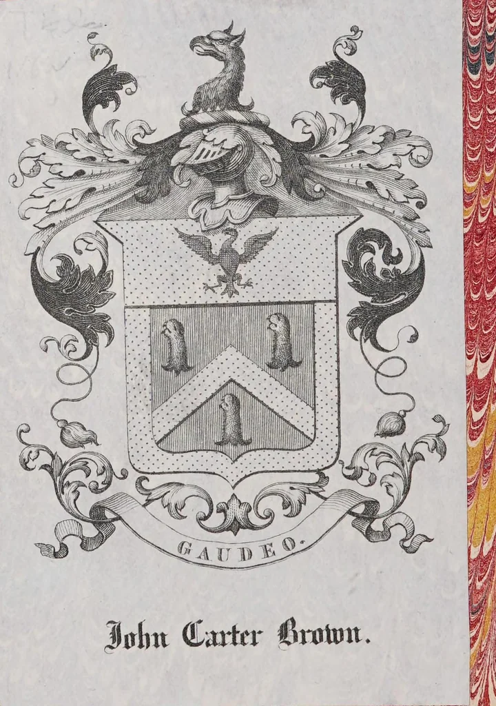 An illustration from A briefe relation of the discouery and plantation of Nevv England: : and of sundry accidents therein occurring, from the yeere of our Lord M. DC. VII. to this present M. DC. XXII. Together with the state thereof as now it standeth; the generall forme of gouernment intended; and the diuision of the whole territorie into counties, baronries, &c, 1622, leaf 2
