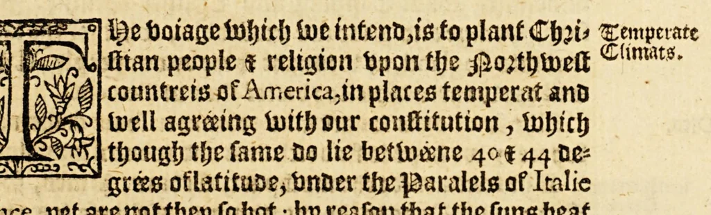 An illustration from A briefe and true relation of the discouerie of the north part of Virginia; being a most pleasant, fruitfull and commodious soile: : made this present yeere 1602, by captaine Bartholomew Gosnold, captaine Bartholowmew [sic] Gilbert, and diuers other gentlemen their associats, by the permission of the honourable knight, Sir Walter Ralegh, &c., 1602, leaf 23