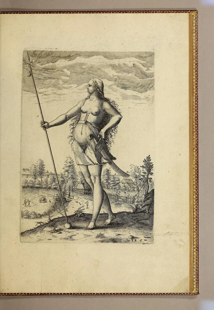 An illustration from A briefe and true report of the new found land of Virginia, : of the commodities and of the nature and manners of the naturall inhabitants. Discouered by the English colony there seated by Sir Richard Greinuile knight in the yeere 1585. Which remained vnder the gouernment of twelue monethes, at the speciall charge and direction of the honourable Sir Walter Raleigh knight lord warden of the stanneries who therein hath beene fauoured and authorised by her maiestie and her letters patents:, 1590, leaf 129
