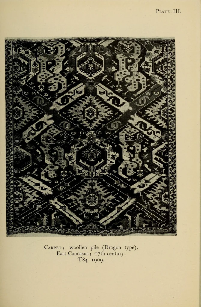 An illustration from Brief guide to the Persian embroideries, 1929, leaf 29