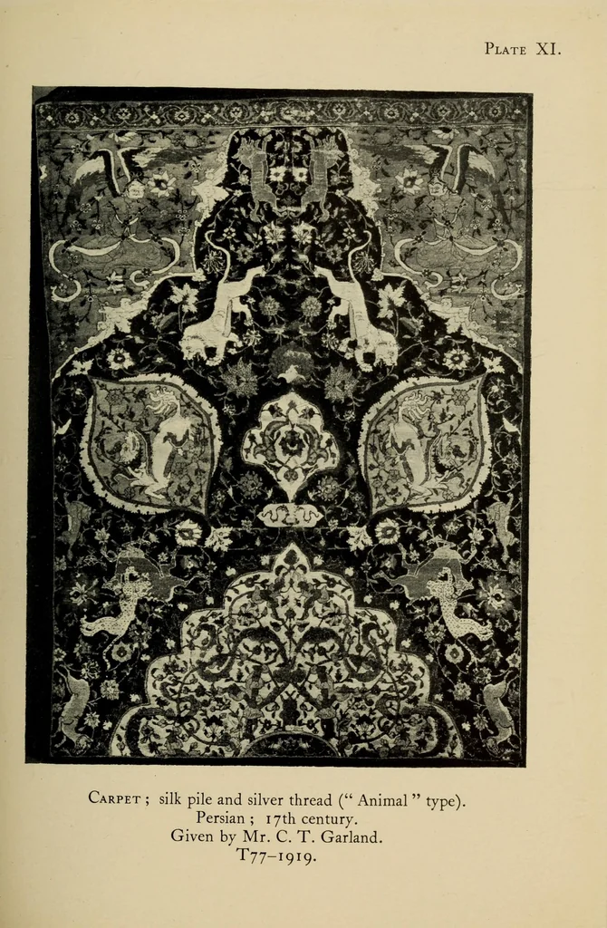 An illustration from Brief guide to the Persian embroideries, 1929, leaf 37