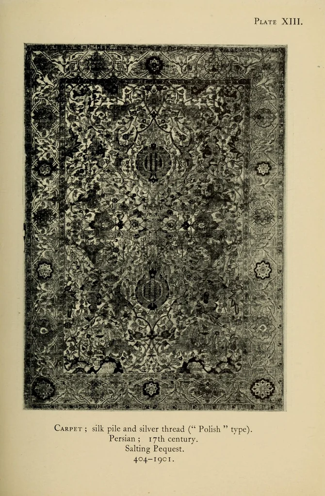 An illustration from Brief guide to the Persian embroideries, 1929, leaf 39