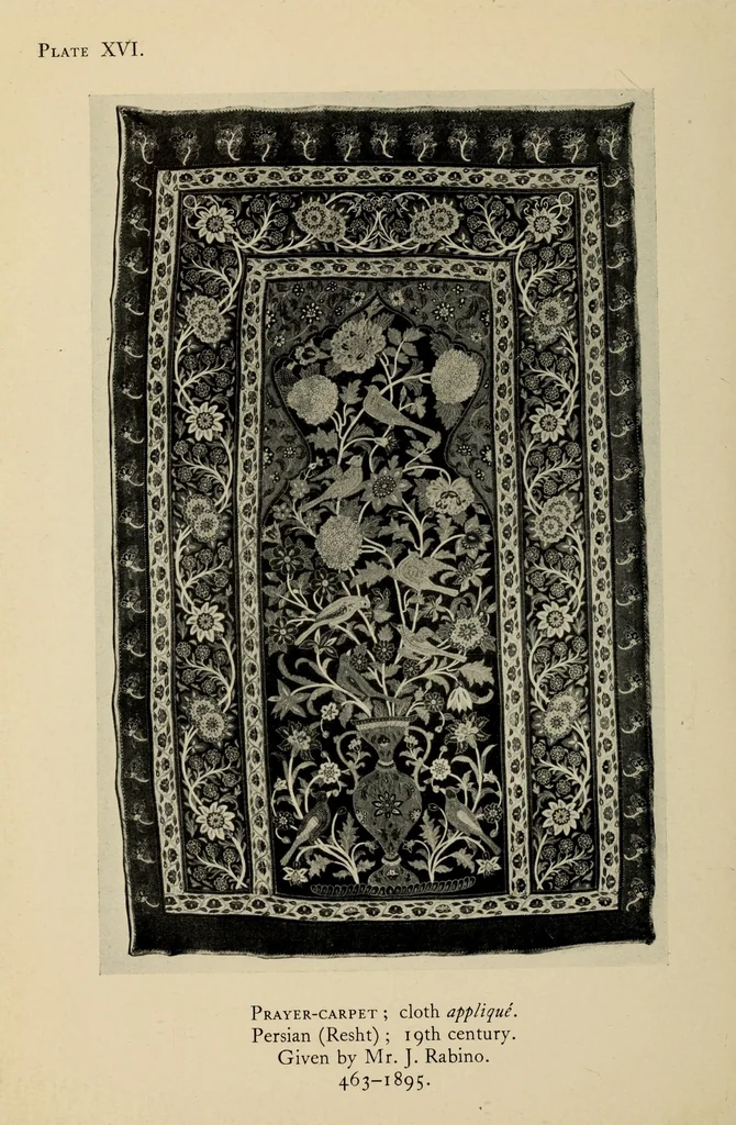 An illustration from Brief guide to the Persian embroideries, 1929, leaf 42