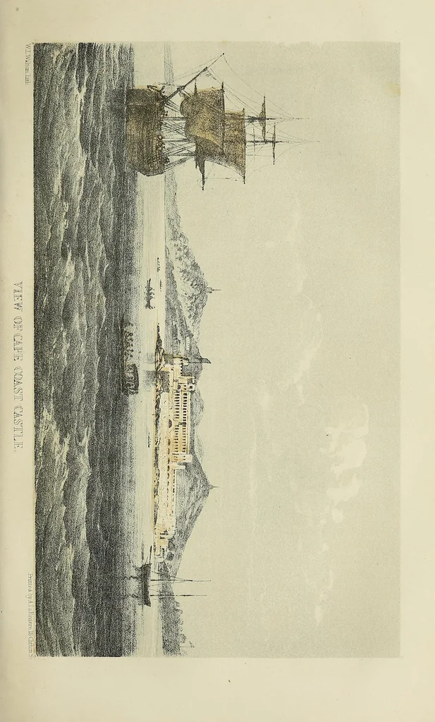 An illustration from A brief history of the Wesleyan missions on the west coast of Africa : including biographical sketches of all the missionaries who have died in that important field of labour : with some account of the European settlements and of the slave-trade, 1851, leaf 413