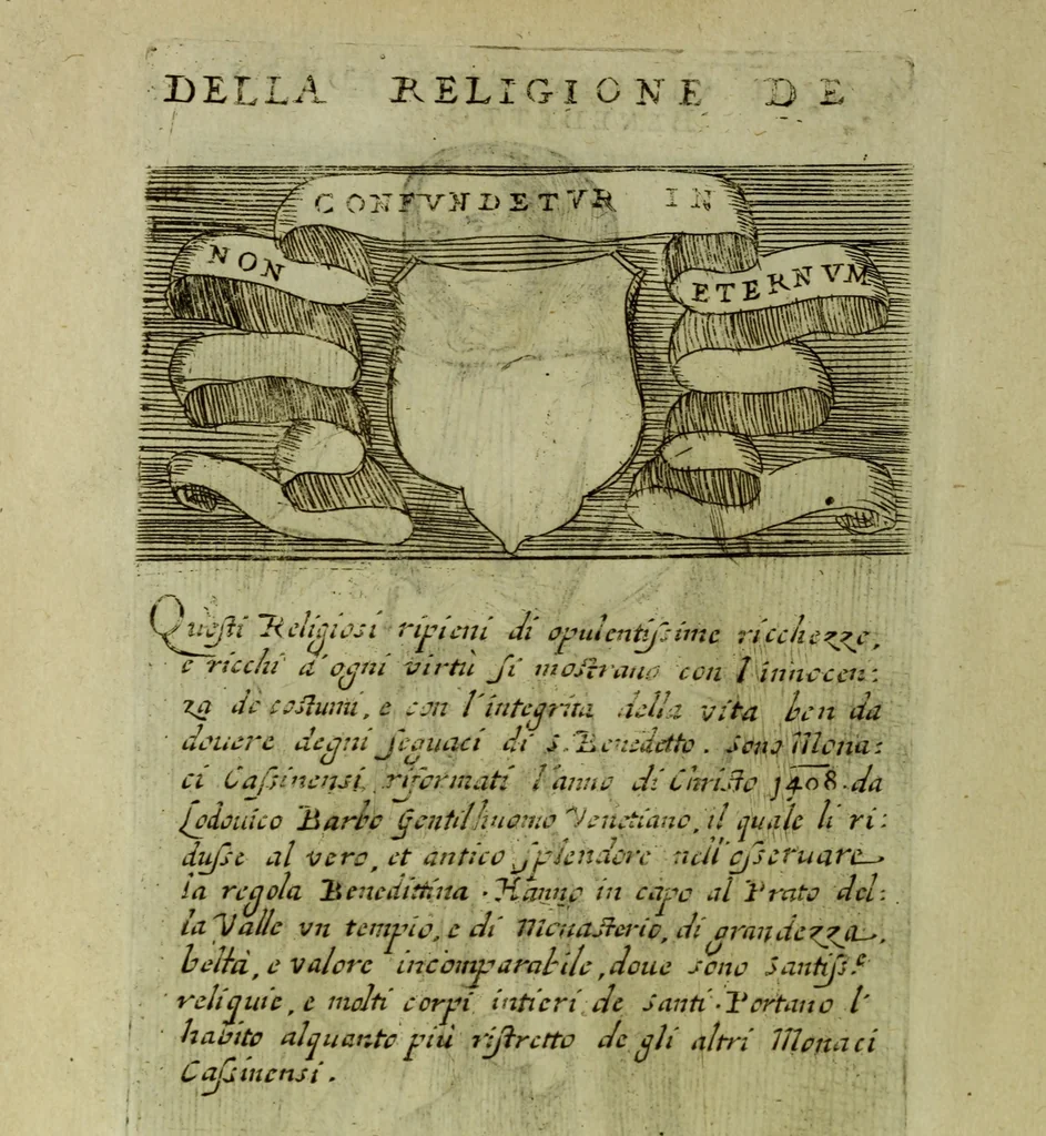 An illustration from Briefve histoire de l'institution des ordres religieux : avec les figures de leurs habits, 1680, leaf 107