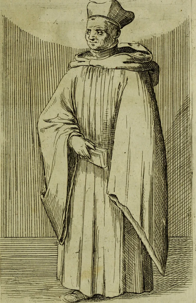 An illustration from Briefve histoire de l'institution des ordres religieux : avec les figures de leurs habits, 1680, leaf 110