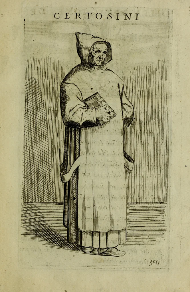 An illustration from Briefve histoire de l'institution des ordres religieux : avec les figures de leurs habits, 1680, leaf 120